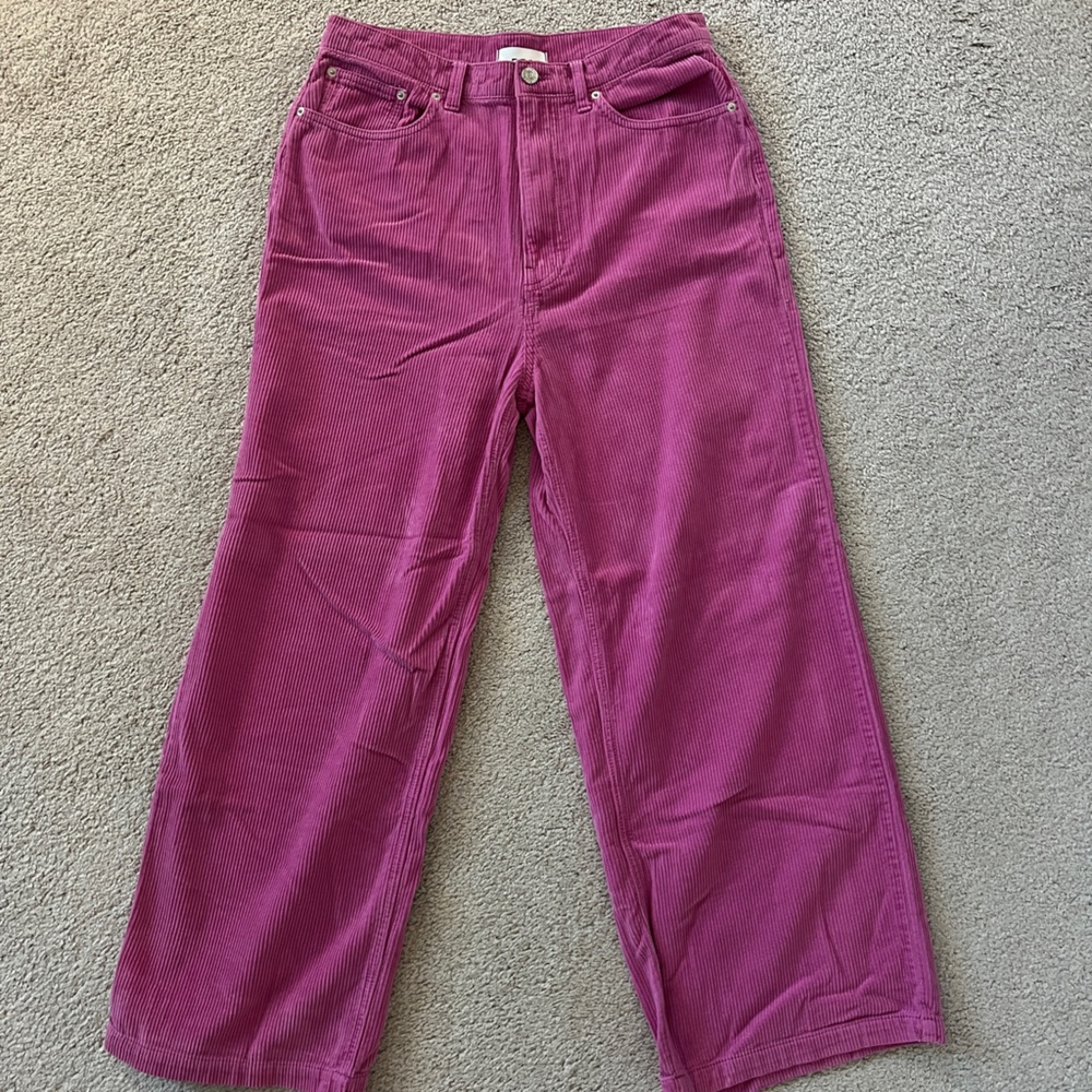 Urban Outfitters Baggy Pink Corduroy Pants Size 31